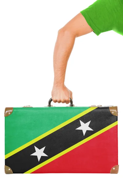 La bandiera di Saint Kitts e Nevis — Foto Stock
