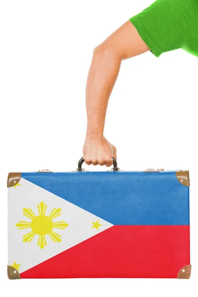 Die philippinische Flagge — Stockfoto