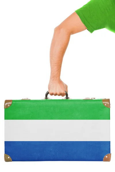 Sierra Leones flagga — Stockfoto