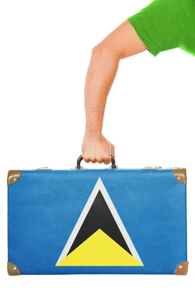 Saint Lucias flagga — Stockfoto