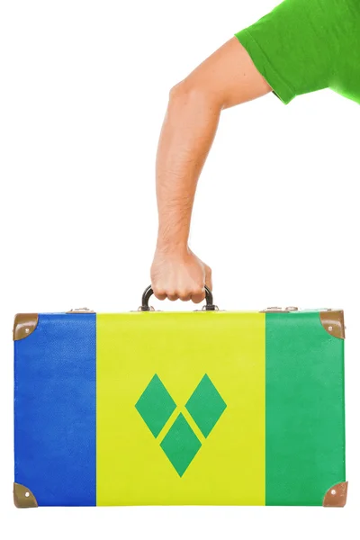 De vlag van saint vincent en de grenadines — Stockfoto