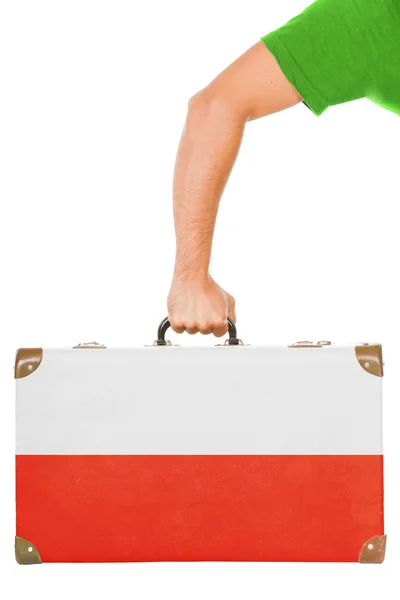 Die polnische Flagge — Stockfoto