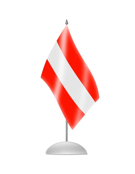 The Austrian flag — Stock Photo, Image