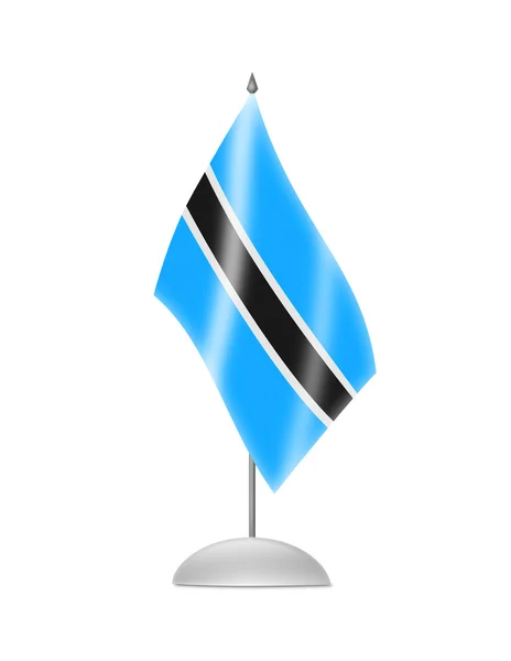 De vlag van botswana — Stockfoto