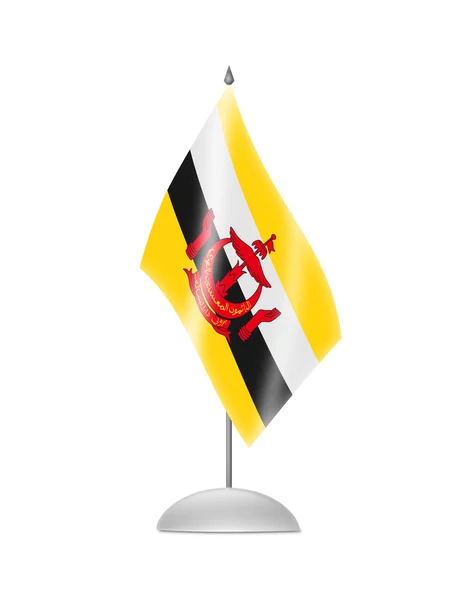 La bandera de Brunei — Foto de Stock
