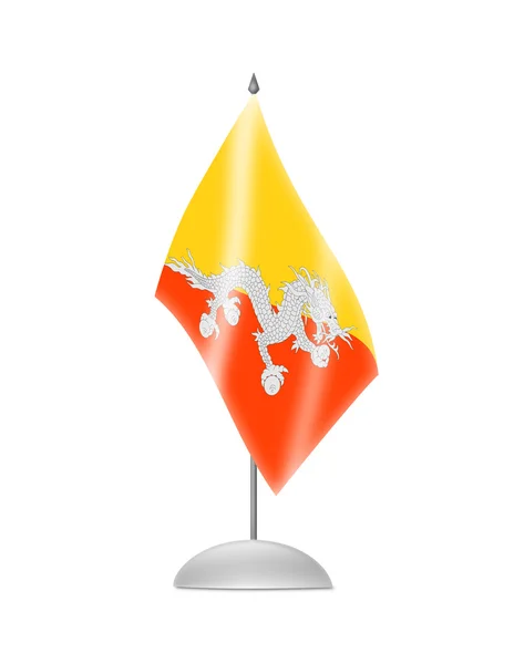 Flaga Bhutanu — Zdjęcie stockowe