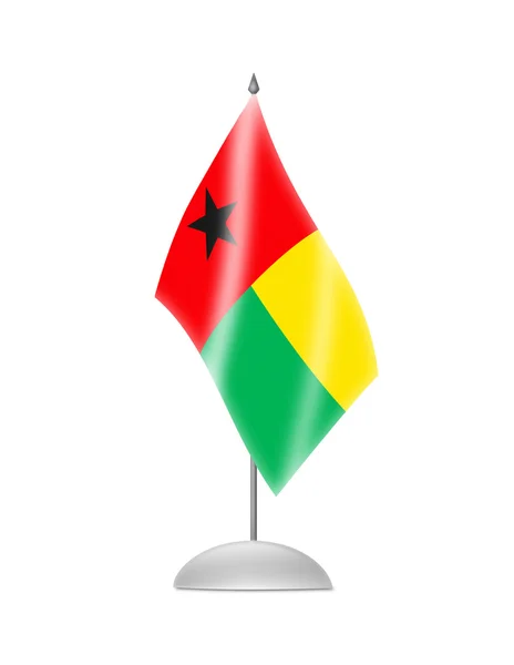A Bissau-guineai zászló — Stock Fotó