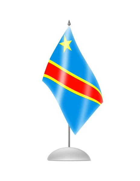 Bandeira da República Democrática do Congo — Fotografia de Stock