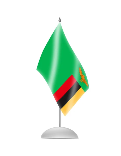 The Zambian flag — Stock Photo, Image