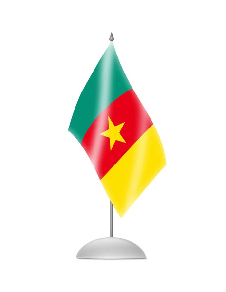 The Cameroonian flag — Stock Photo, Image