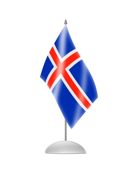 La bandera de Islandia — Foto de Stock