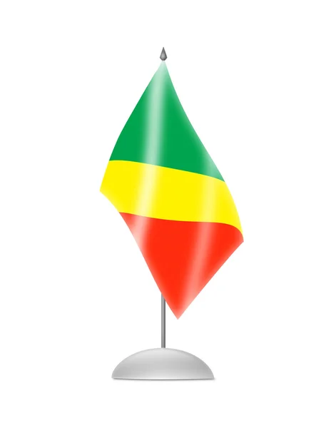 De vlag van congo — Stockfoto