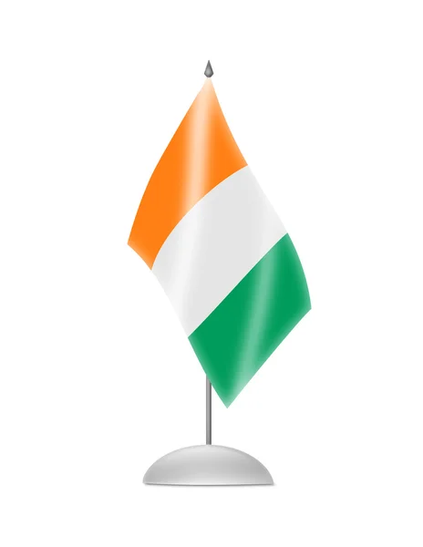 Vlajka republiky Pobřeží slonoviny — Stock fotografie