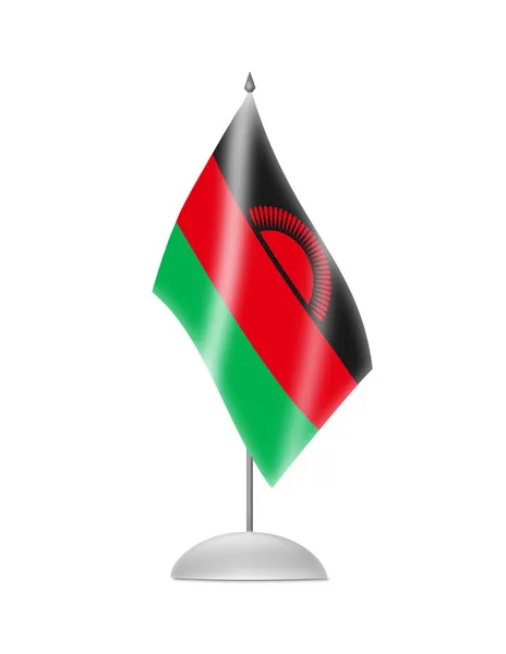 Die malawische Flagge — Stockfoto