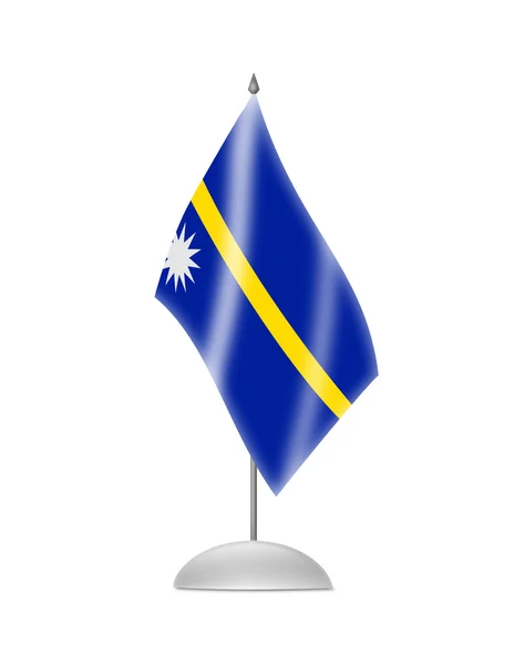 The Nauru flag — Stock Photo, Image