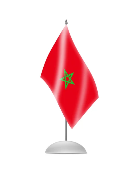 Die marokkanische Flagge — Stockfoto