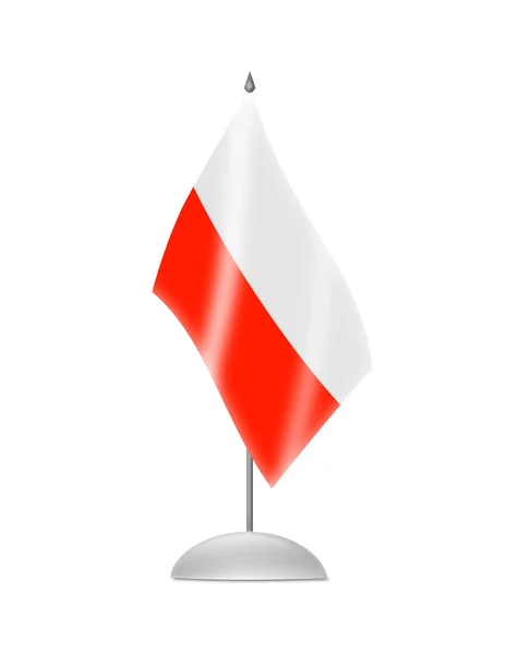 The Polish flag — Stock Photo, Image