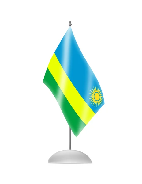 De vlag van rwanda — Stockfoto