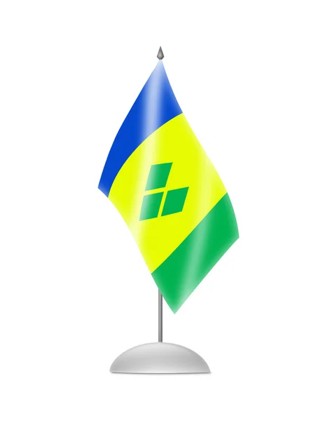 Svatý Vincenc a Grenadiny vlajka — Stock fotografie