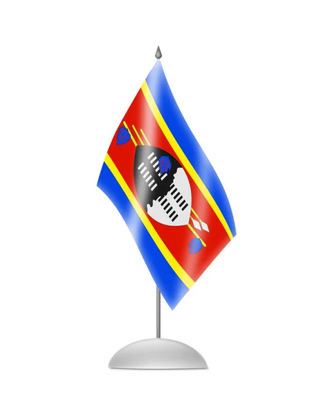 De vlag van swaziland — Stockfoto