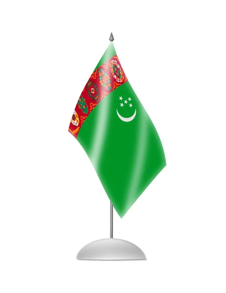 The Turkmen flag — Stock Photo, Image