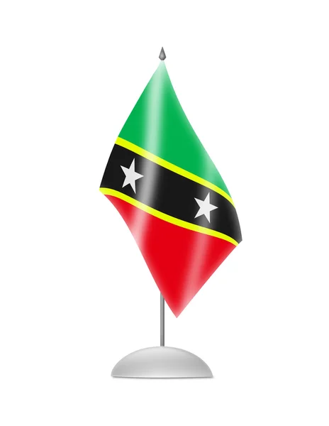 The Saint Kitts and Nevis flag — Stock Photo, Image