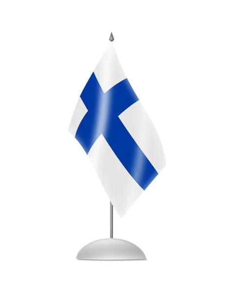 Фінська-прапор — стокове фото