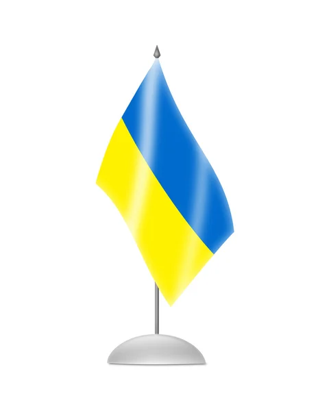 Die ukrainische Flagge — Stockfoto