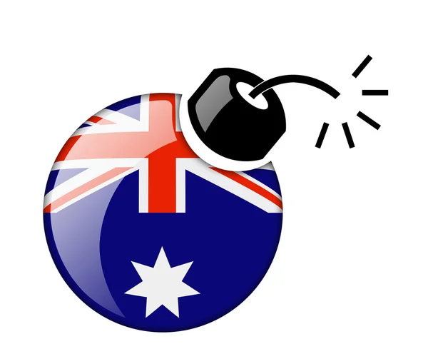 De Australische vlag — Stockfoto