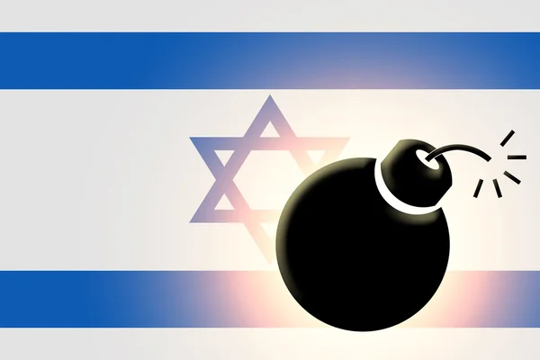 The Israeli flag — Stock Photo, Image