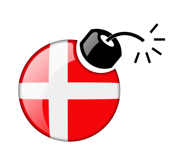 La bandera danesa —  Fotos de Stock