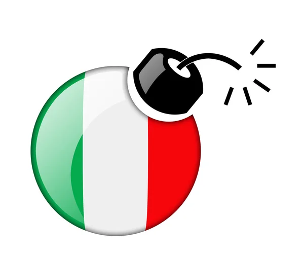 The Italian flag — Stock Photo, Image