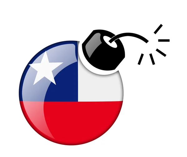 The Chile flag — Stock Photo, Image