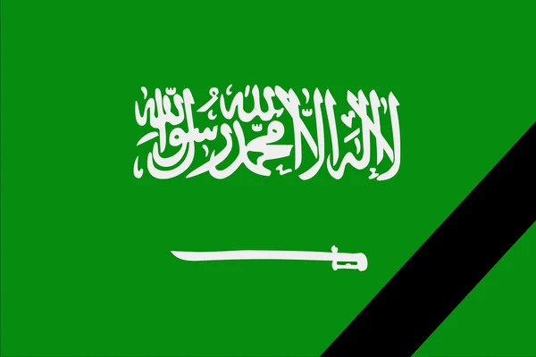 La bandiera dell'Arabia Saudita — Foto Stock