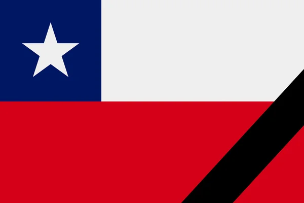 The Chile flag — Stock Photo, Image