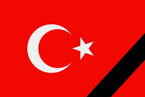 A török zászló — Stock Fotó