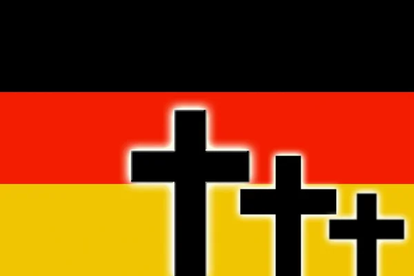 The German flag — Stock Fotó