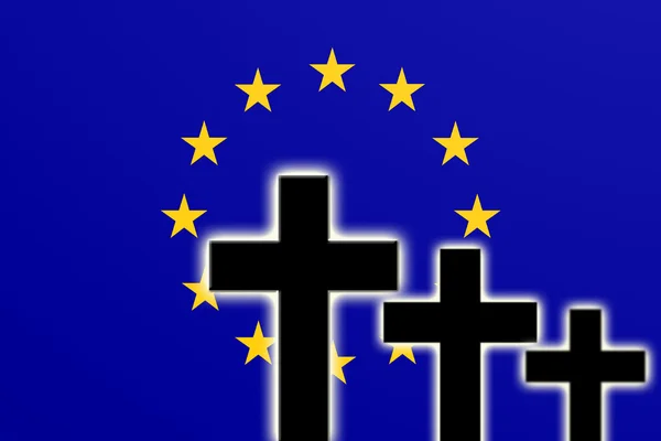 Le drapeau de l'Union européenne — Photo