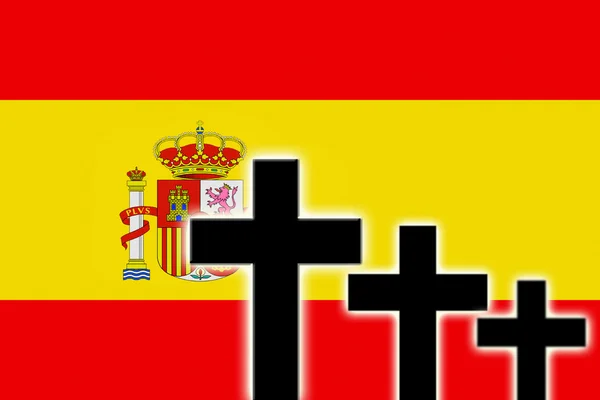 The Spanish flag — Stock Photo, Image