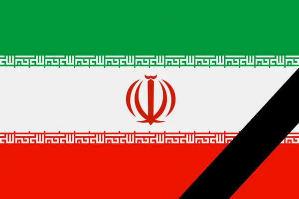 Az iráni zászló — Stock Fotó
