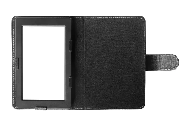 Ordinateur tablette noir avec étui — Photo