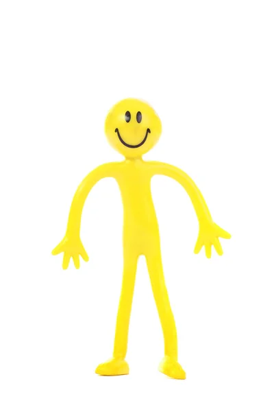 Žluté usmívající se muž — Stock fotografie