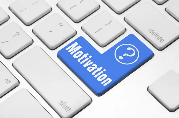 Motivation-tangenten på tangentbordet datorn — Stockfoto