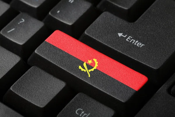 The Angolan flag — Stock Photo, Image