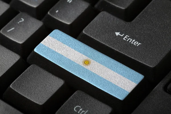 Az argentin lobogó — Stock Fotó