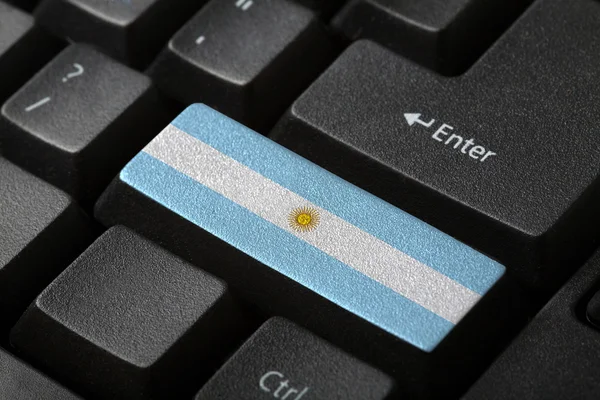 Die argentinische Flagge — Stockfoto