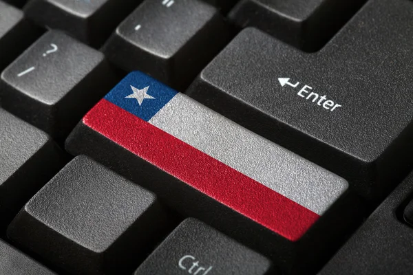 The Chile flag — Stock Photo, Image