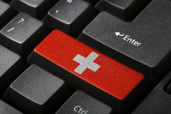 The Swiss flag — Stock Photo, Image