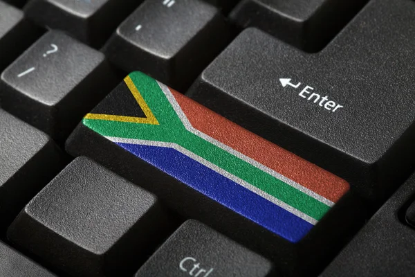 Republiken Sydafrikas flagga — Stockfoto