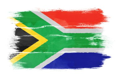 The Republic of South Africa flag clipart